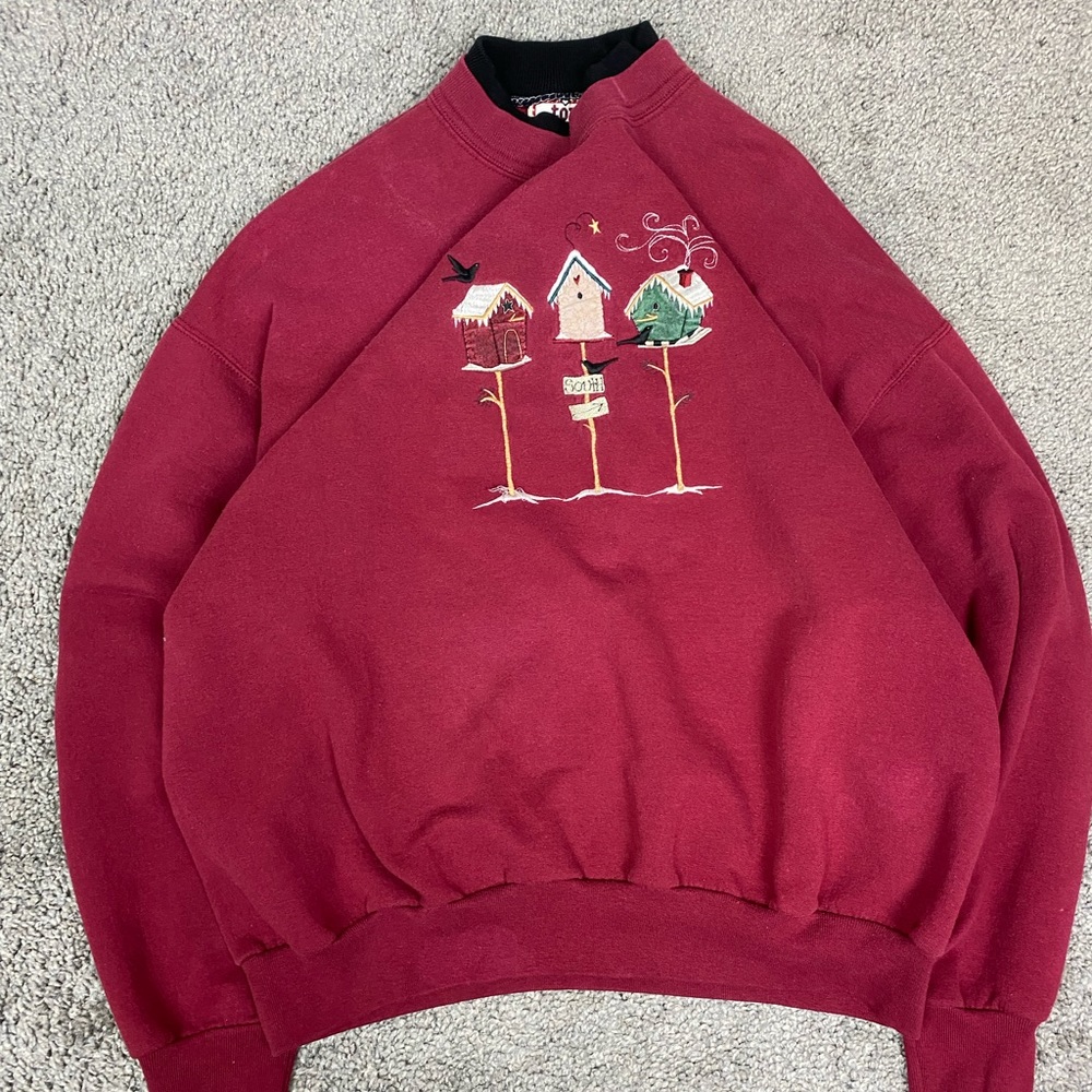 Vintage red grandma sweater‎